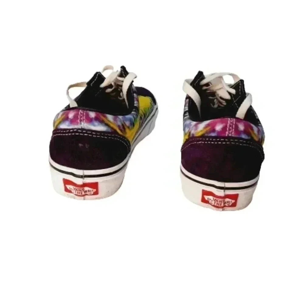 Vans Old Skool Tie Dye Sneakers Rainbow Stripe Mens 5 Womens 6.5 Unisex